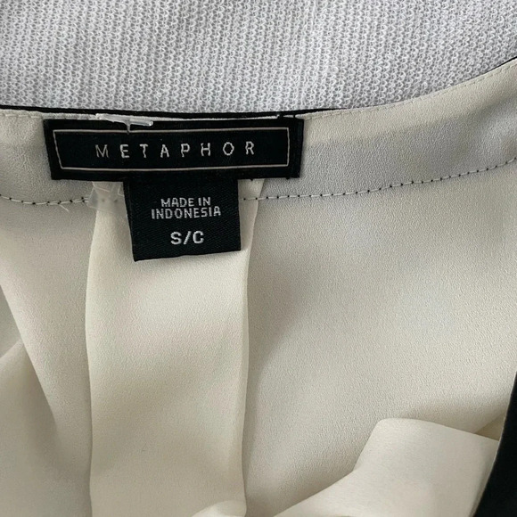 Metaphore Shirt Women’s button up ivory Size S office career office workwear - Picture 2 of 4